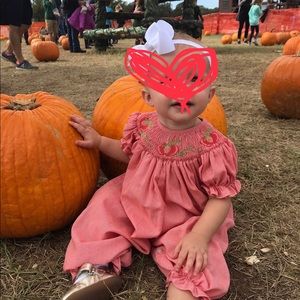 Baby Girl Fall Pumpkin Romper